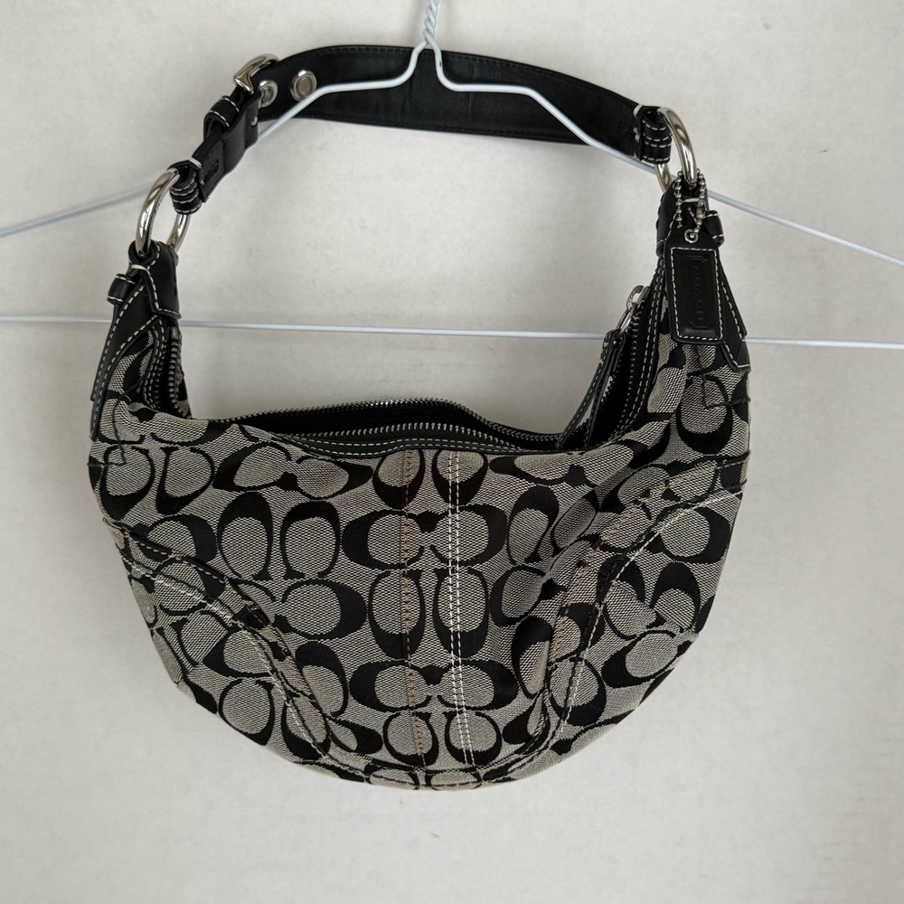 Coach Vintage Signature Crescent Purse